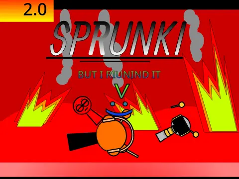 The 'ruined' or altered version of a Sprunki game mod