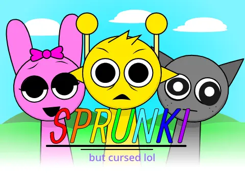 Sprunki But Ruined experimental game with glitch effects
