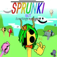 Sprunki But Somethings Not Right Game Logo - Horror Mod Edition