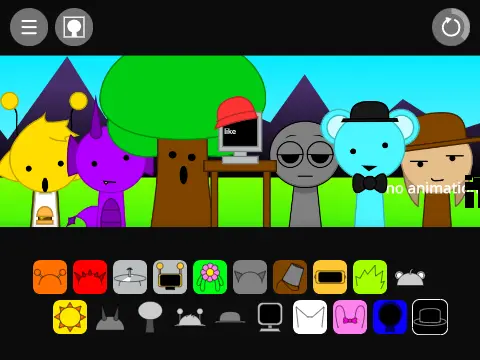 Sprunki But Sprunker gameplay with new character designs