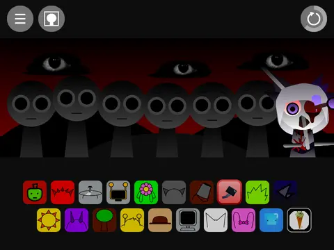 Sprunki But the Characters Are Secret Staycation Content Creators Foods Game Cover