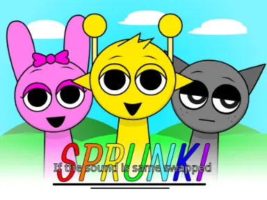Sprunki But The Sound Is Same Is Swapped Game Logo