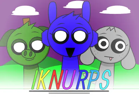 Sprunki But There Opposites game cover showing character opposites and contrasts