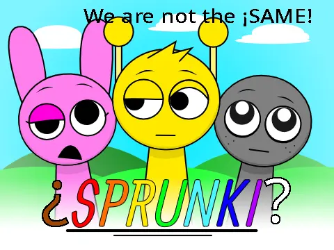 Sprunki characters without accessories minimalist music game
