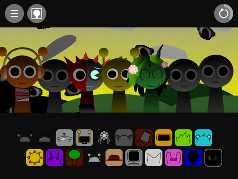 Sprunki But They Got Healed Game Cover - All Characters Healthy and Happy