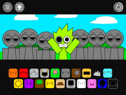 Logo for the experimental mod Sprunki But They Have Arms and other things unfinished
