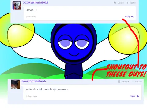 Sprunki characters displaying special powers in Jenvin update visual