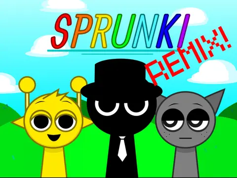 Sprunki But Uhh game cover - alternative creepy remix version