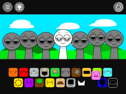 Sprunki But Wenda Is Bald game cover showing bald Wenda character