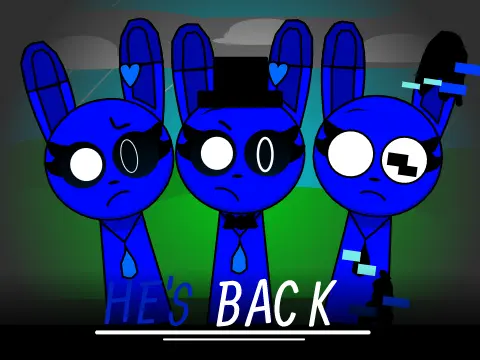 Sprunki but with just raindrop characters mod featuring FnaR and Natural critters
