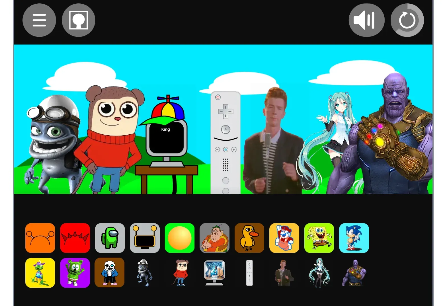 Sprunki But With Memes Game Logo - Funny Characters and Memes