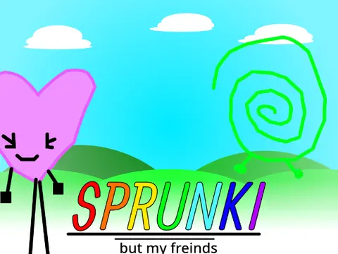 Sprunki But With My Friends character music game illustration