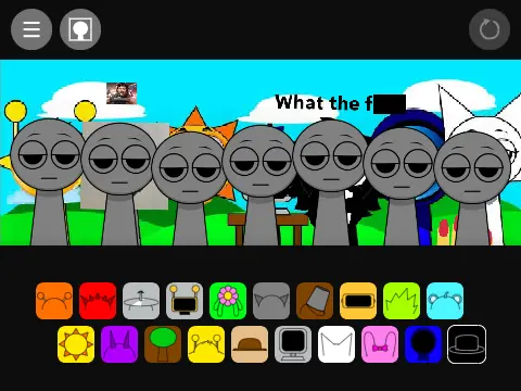 Sprunki But With OCs V2 original characters game cover