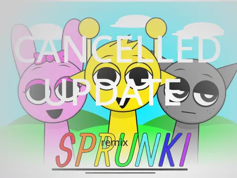 Official logo for Sprunki Cancelled Update Remix version 1.3