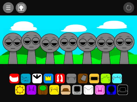 Official logo showcasing various Sprunki cartoon characters