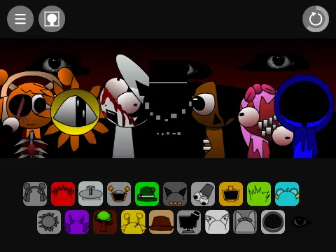 Official Sprunki Cartoon game logo featuring animated Sprunki characters