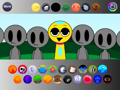 Sprunki Chaotic Memes Game Logo - Crazy Sprunki Characters in Meme Poses