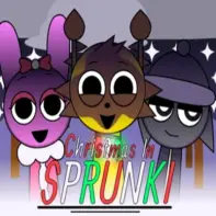 Sprunki Christmas Edition Logo - Festive Holiday Version