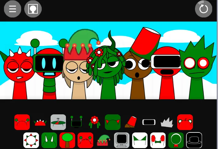 Sprunki Christmas Gameplay Sprunki Christmas Gameplay Screenshot - Holiday Horror Action