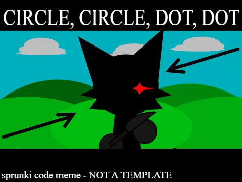 Circle Circle Dot Dot Sprunki Meme Game Logo - Funny Sprunki Characters