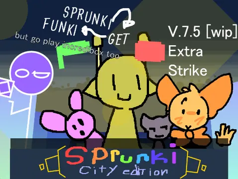 Logo for Sprunki City Edition V WIP urban music game