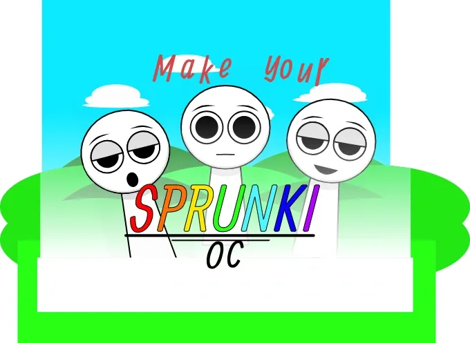 Sprunki Collab IG Logo - Colorful musical characters collaborating