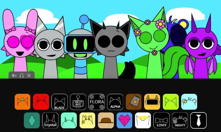 Sprunki Colordex Gameplay - Customize Your Characters Sprunki Colordex Gameplay Screenshot - Coloring Interface