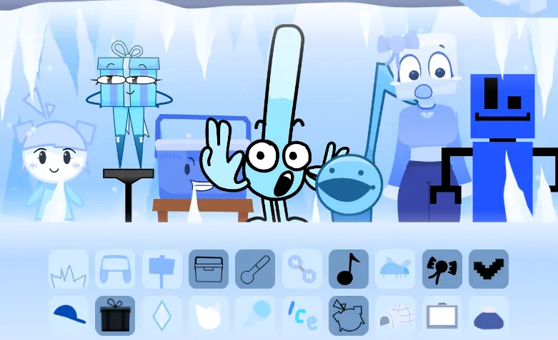 Sprunki Cool As Ice Gameplay Preview Gameplay screenshot of Sprunki Cool As Ice showing frosty characters in action