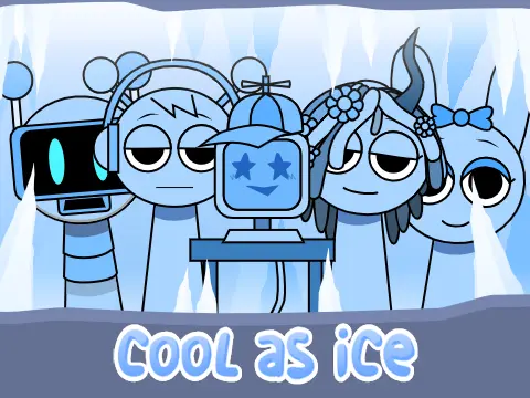 Sprunki Cool as Ice Remix Game Cover
