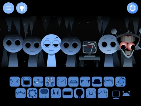 Sprunki Cool As Ice Remix game logo with ice theme and frozen characters