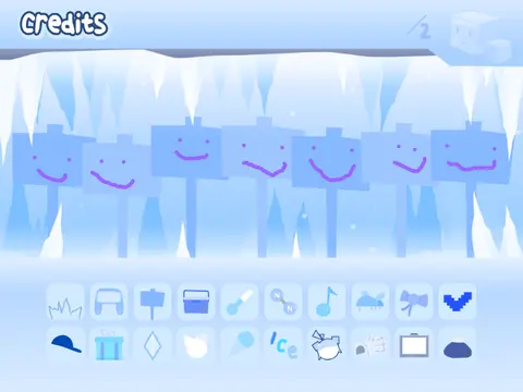 Sprunki Cool as Ice Reversed Edition Game Logo - Frosty Blue Characters