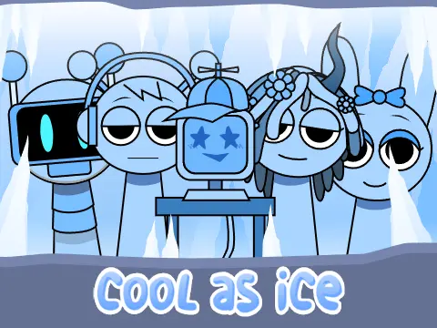 Logo for the Sprunki Cool as Ice V7 modified game