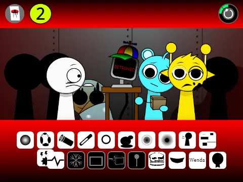 Official logo for Sprunki Corruptbox 2 Remix Copy game featuring remixed characters