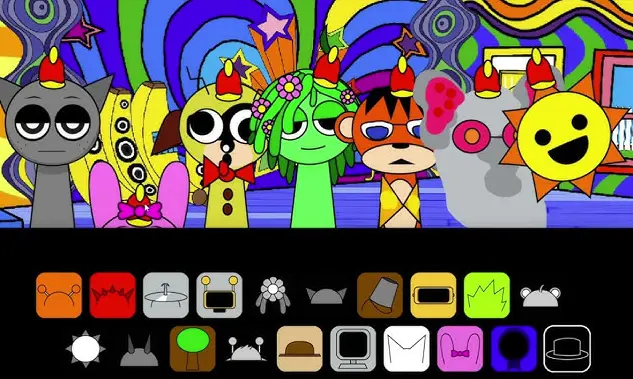 Corruptbox Gameplay - Horror Elements Sprunki Corruptbox Gameplay Screenshot Showing Corrupted Characters