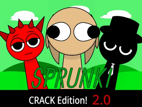 Official Sprunki Crack Edition Version 2.0 Logo - Scratch Horror Mod Remake