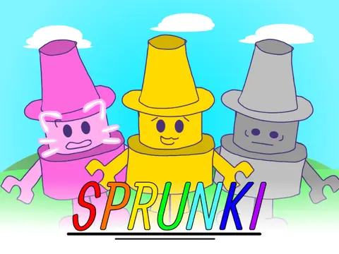 Sprunki Crayon Edition Finished Logo - Color Your Sprunki