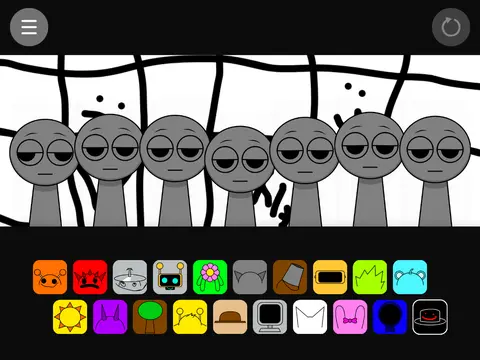 Sprunki Crazy Mod Game Cover - Wild Character Designs