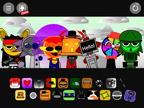 Sprunki Custom Christmas Update Incredibox Mod Game