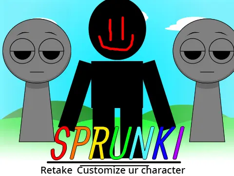 Sprunki Customizer logo showing customizable Sprunki characters with design tools