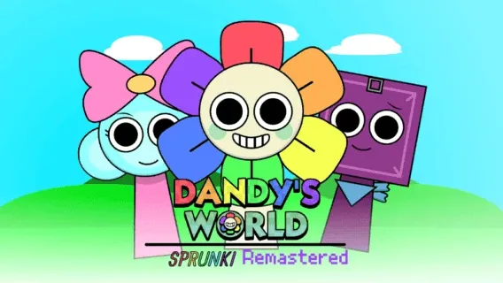 Sprunki Dandy's World Remastered Game Cover Art