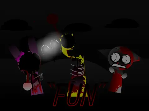 Sprunki Definitive Phase 7 Swapped Game Cover - Horror characters with swapped features