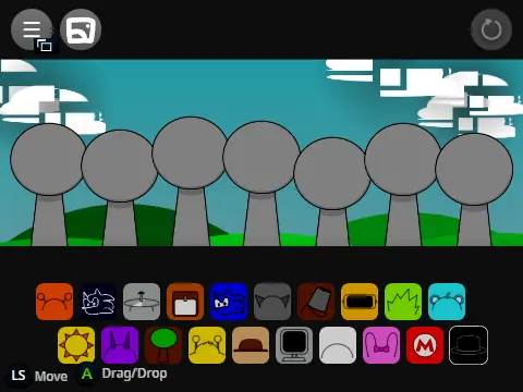 Sprunki Echoes of Firmware Youtubers and Stuff DLC game cover with special youtuber-inspired Sprunki characters