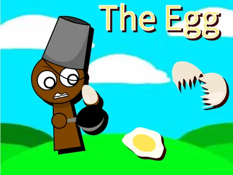 Sprunki Episode Da Egg game logo featuring an egg theme