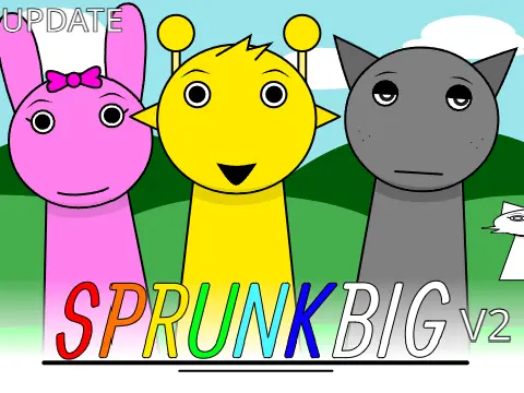 Sprunki But Everyone Is Big SprunkBig Game Logo - Giant Sprunki Characters