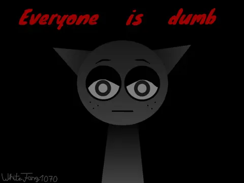 Everyone is Dumb Sprunki Meme Game Logo
