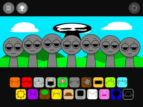 Sprunki Facing Backwards Game Logo