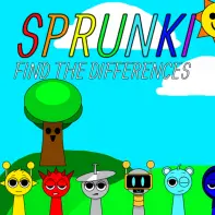 Official Sprunki Find The Differences Game Logo - Spot the Changes in This Remastered Edition