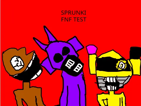Sprunki FNF Test - Horror themed Sprunki mod game with Friday Night Funkin gameplay