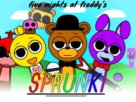Five Nights at Freddy's sprunki characters in this horror-themed mod game
