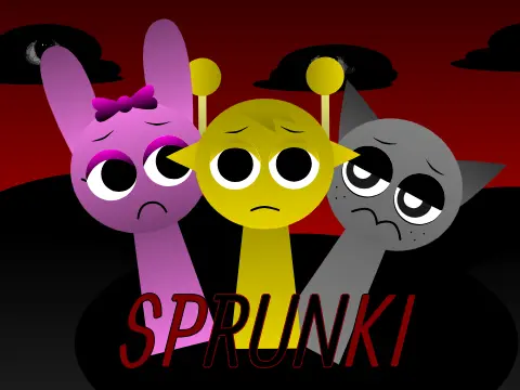 Sprunki Funbot Treatment Logo - Robotic Sprunki Characters